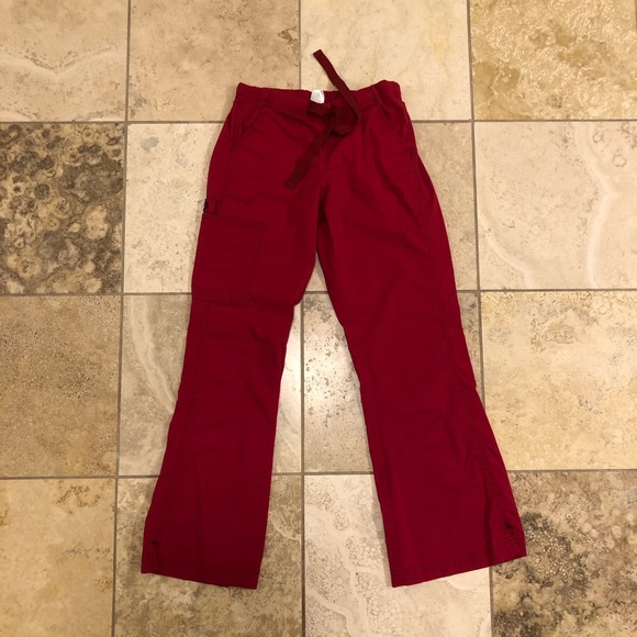 Wonder Flex Womens Scrub Set ( Dark Pink ) - Picture 4 of 5